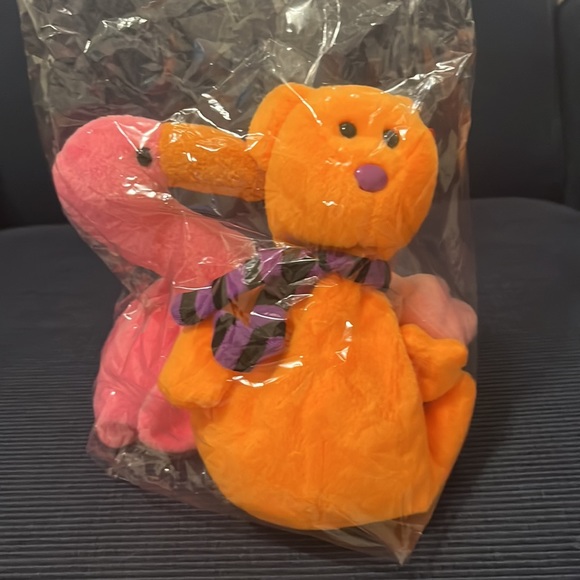 Harry Potter TY beanie baby Neon collectible ghost Bear pink flamingo - Picture 2 of 13